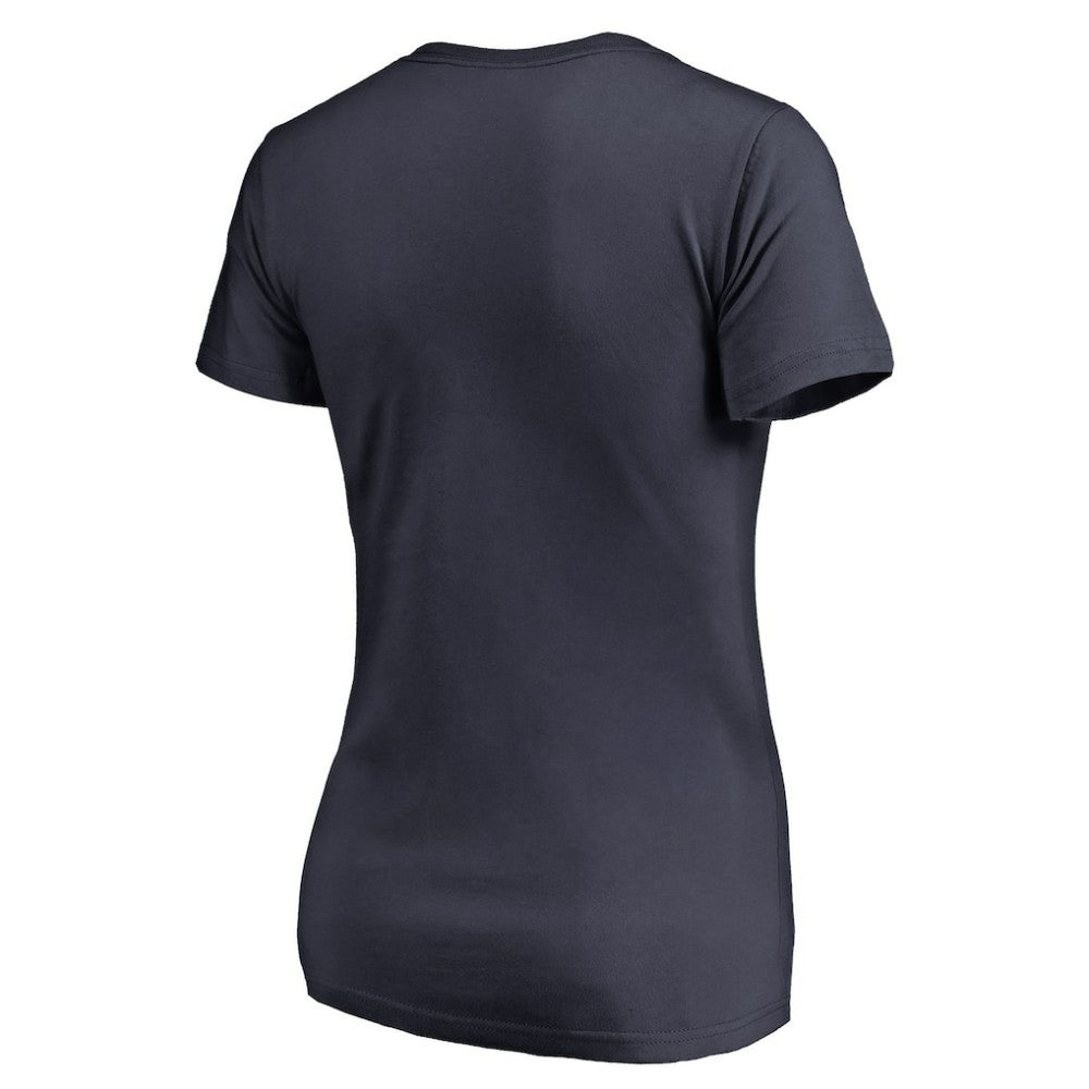 Atlanta Braves Women's Splatter Logo V-Neck T-Shirt - MLB T-shirts