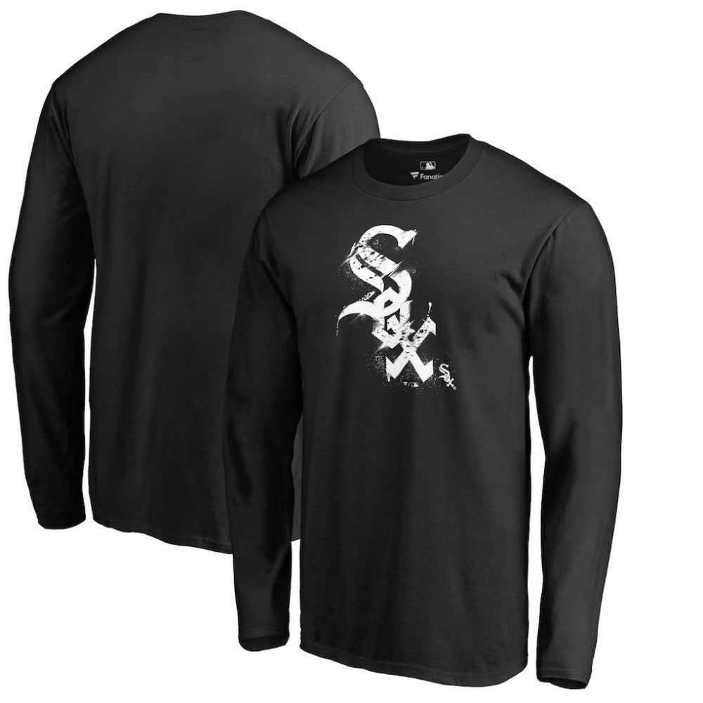 Chicago White Sox Splatter Logo Long Sleeve T-Shirt - MLB T-shirts