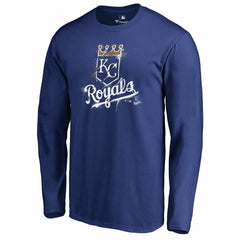 Kansas City Royals Splatter Logo Long Sleeve T-Shirt - MLB T-shirts