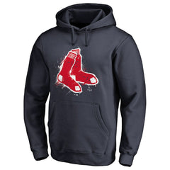 Boston Red Sox Splatter Logo Pullover Hoodie - MLB Hoodies