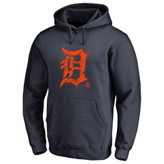 Detroit Tigers Splatter Logo Pullover Hoodie - MLB Hoodies