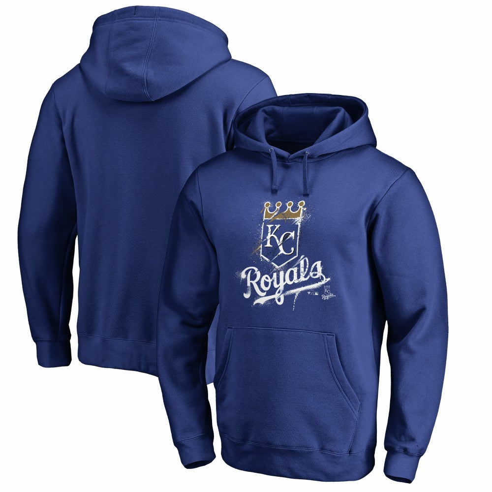 Kansas City Royals Splatter Logo Pullover Hoodie - MLB Hoodies