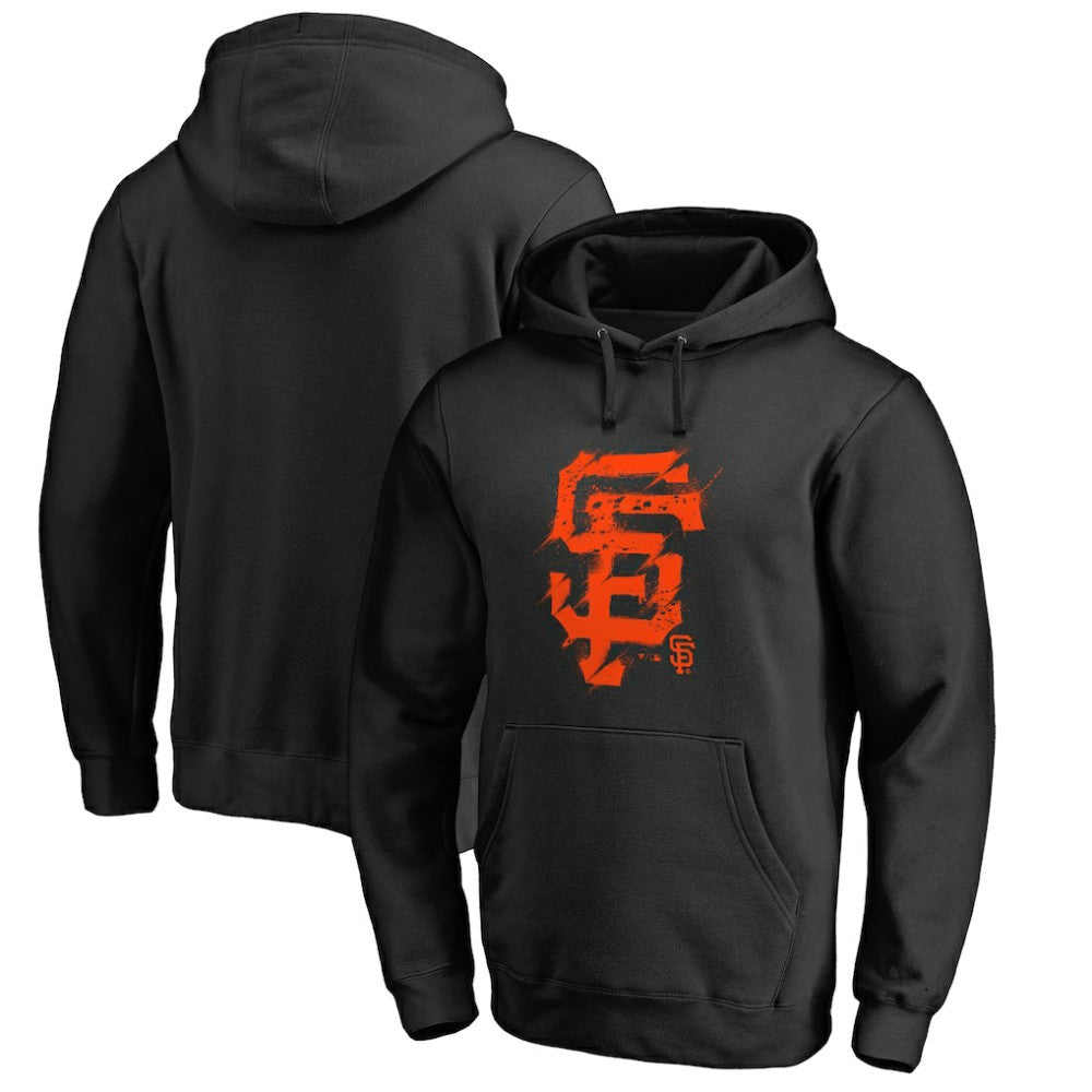 San Francisco Giants Splatter Logo Pullover Hoodie - MLB Hoodies