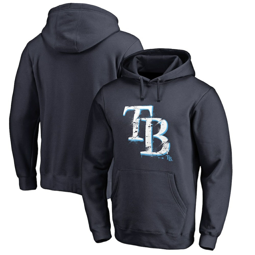 Tampa Bay Rays Splatter Logo Pullover Hoodie - MLB Hoodies
