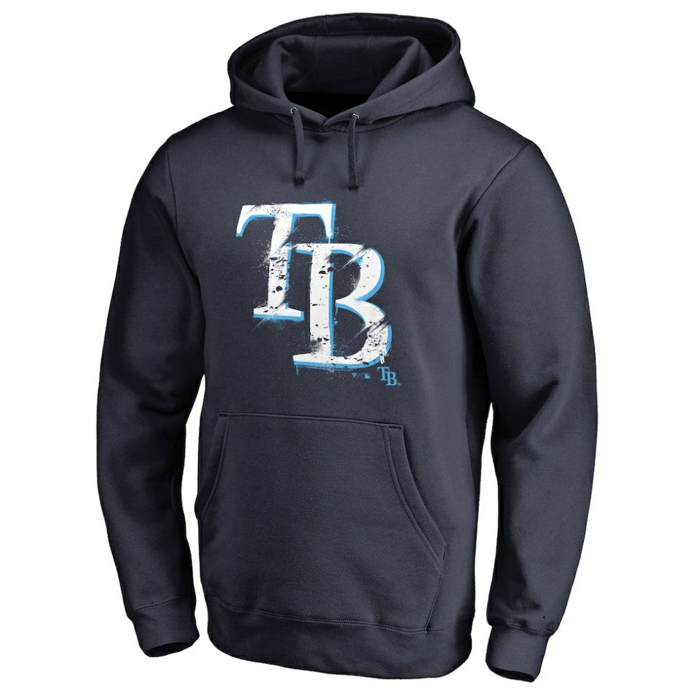 Tampa Bay Rays Splatter Logo Pullover Hoodie - MLB Hoodies