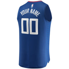 Icon Edition LA Clippers Fast Break Custom Replica Jersey Royal | NBA