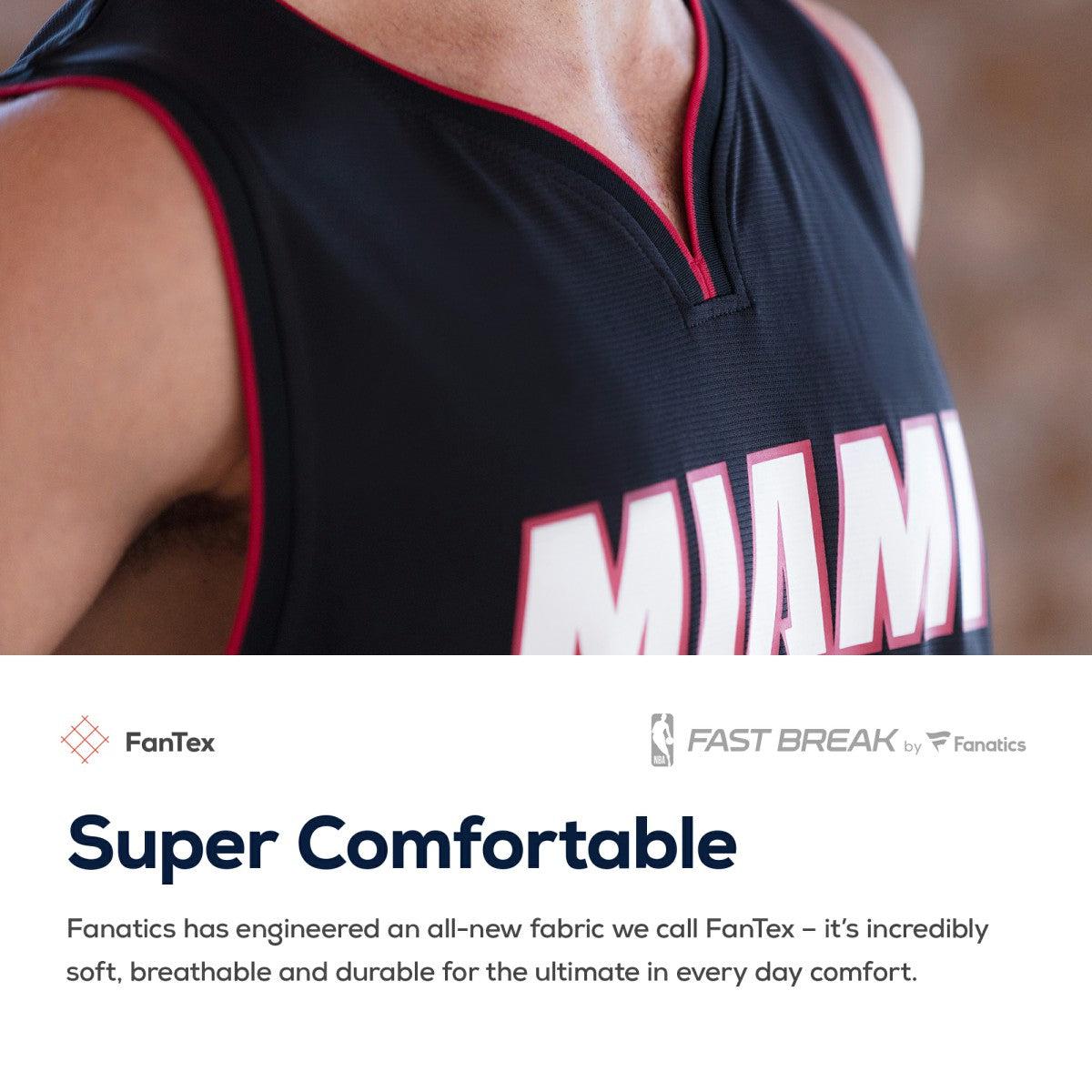 Icon Edition Miami Heat Fast Break Custom Replica Jersey Black | NBA