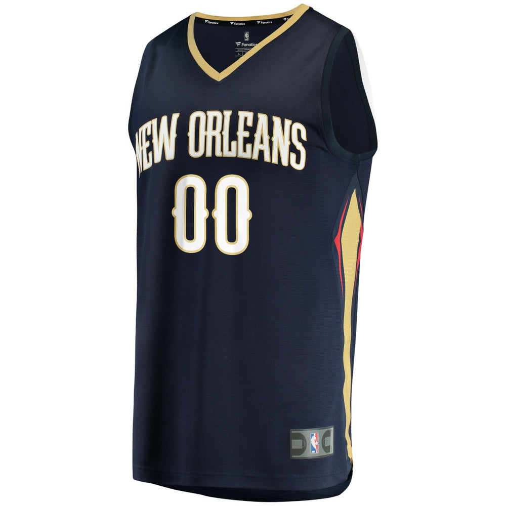 Icon Edition New Orleans Pelicans Fast Break Custom Replica Jersey Navy | NBA