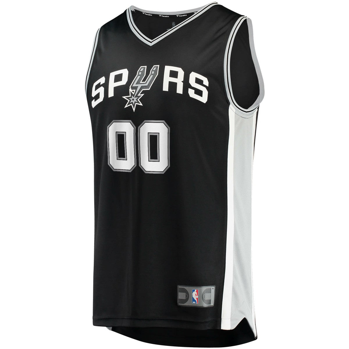 Icon Edition San Antonio Spurs Fast Break Custom Replica Jersey Black | NBA