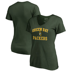 Green Bay Packers Women's Vintage Collection Victory Arch V-Neck T-Shirt | NFL US