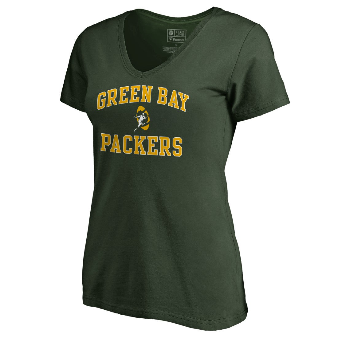 Green Bay Packers Women's Vintage Collection Victory Arch V-Neck T-Shirt | NFL US