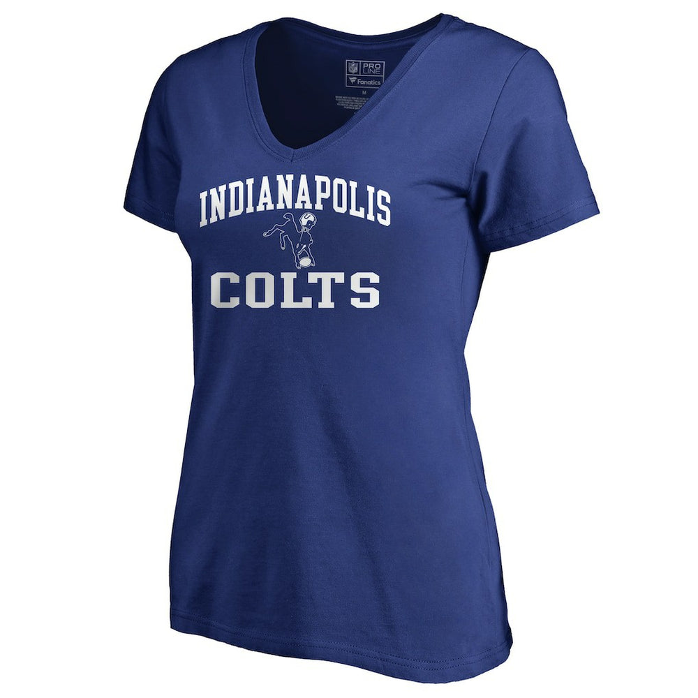 Indianapolis Colts Women's Vintage Collection Victory Arch V-Neck T-Shirt | NFL New