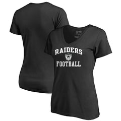 Las Vegas Raiders Women's Vintage Collection Victory Arch V-Neck T-Shirt | NFL Outlet