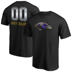 Baltimore Ravens Personalized Midnight Mascot T-Shirt | NFL On sale