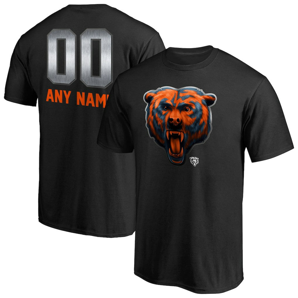 Chicago Bears Personalized Midnight Mascot T-Shirt | NFL On sale