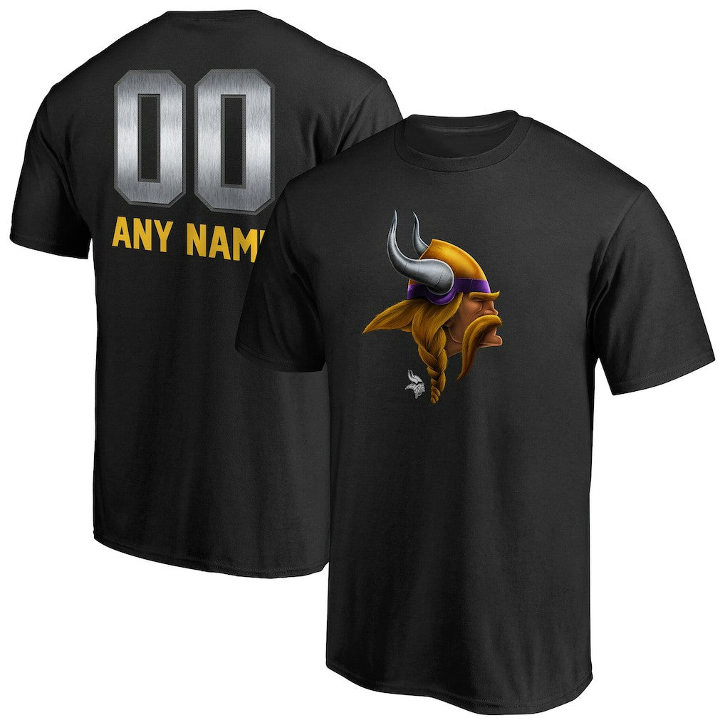 Minnesota Vikings Personalized Midnight Mascot T-Shirt | NFL Discount