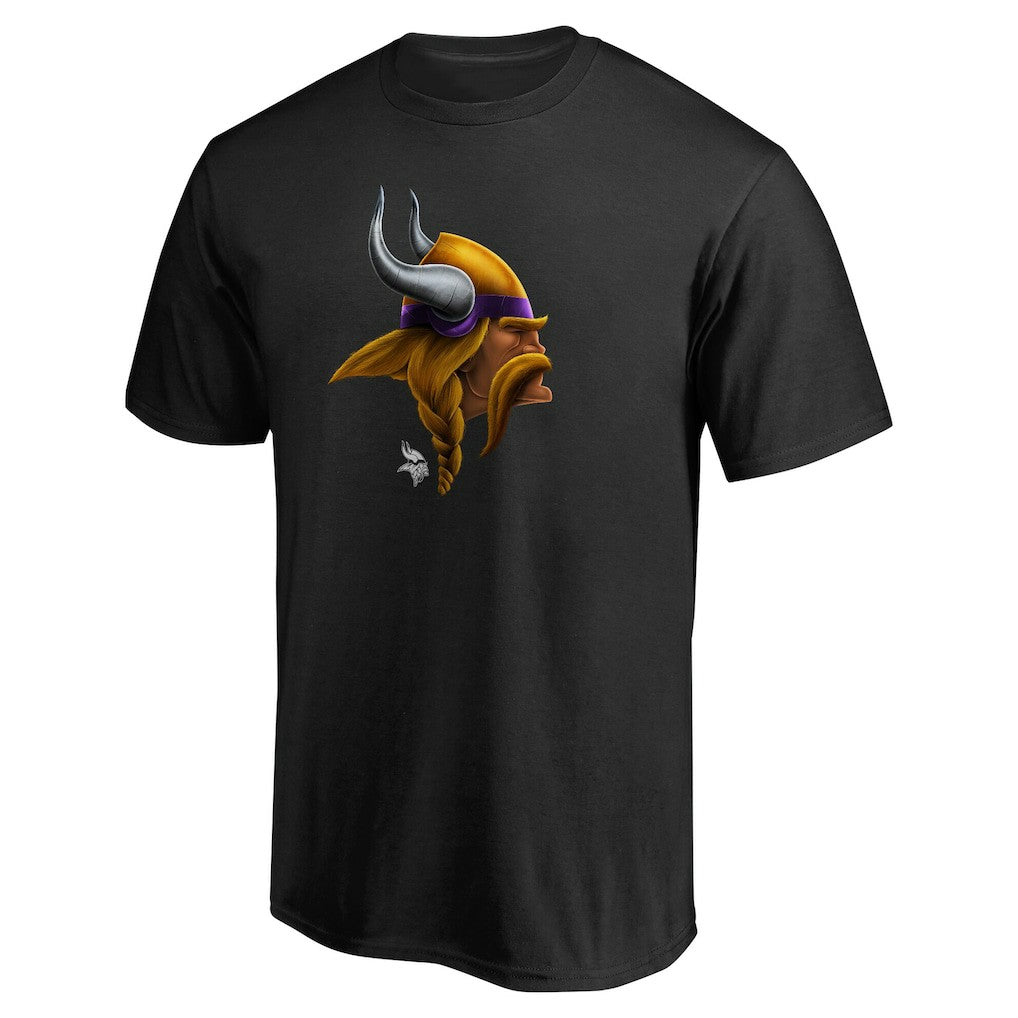 Minnesota Vikings Personalized Midnight Mascot T-Shirt | NFL Discount