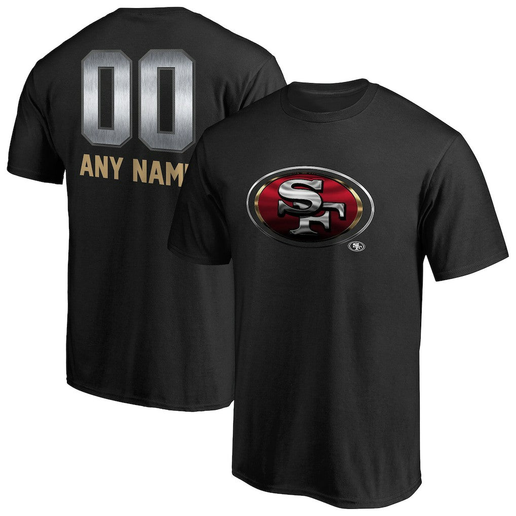San Francisco 49ers Personalized Midnight Mascot T-Shirt | NFL Outlet