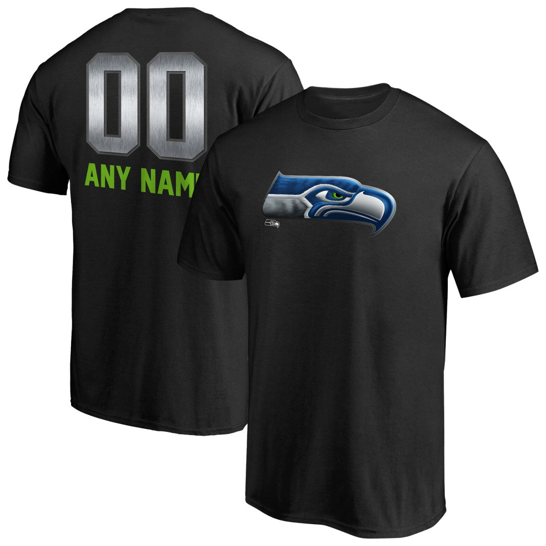 Seattle Seahawks Personalized Midnight Mascot T-Shirt | NFL Hot