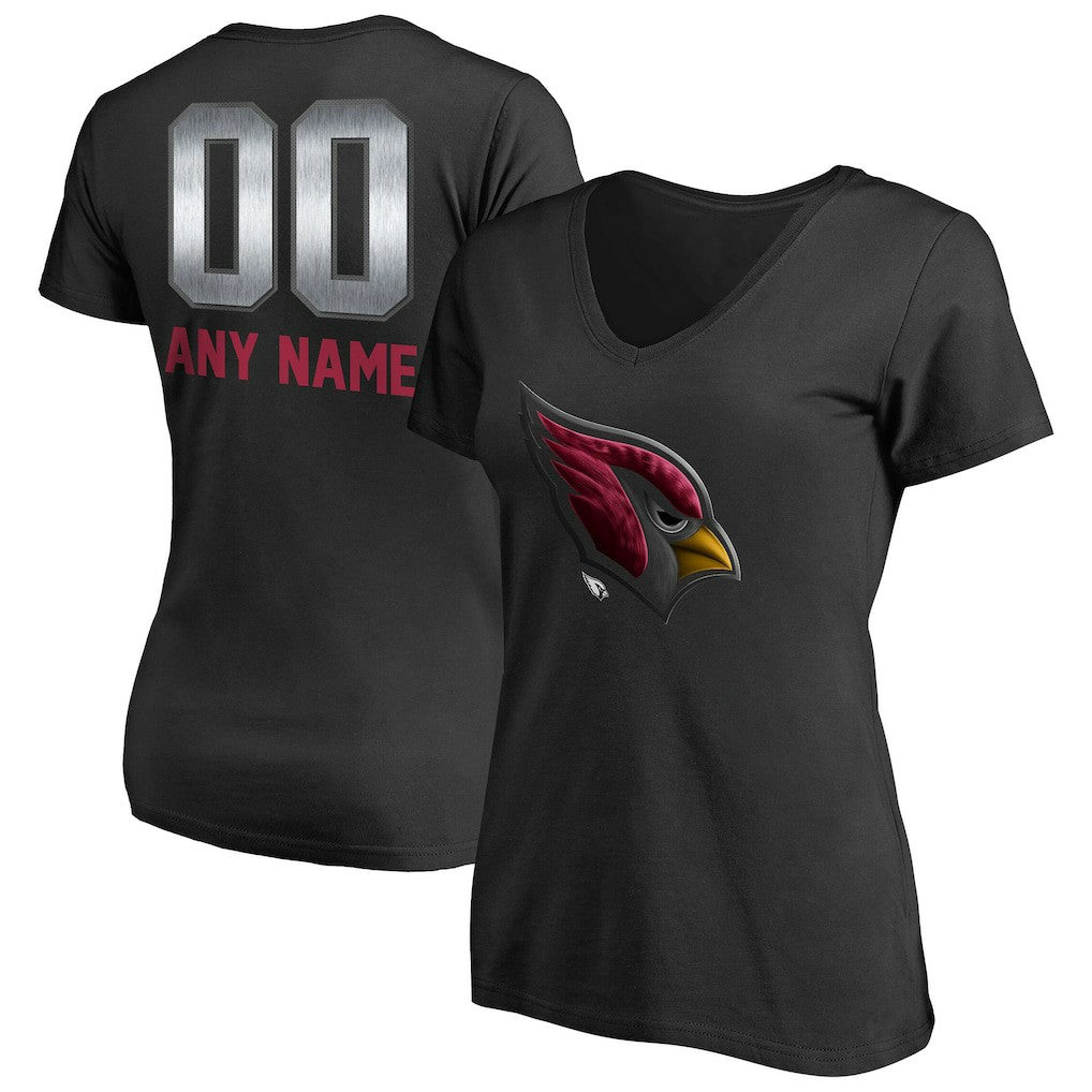 Arizona Cardinals Women's Personalized Midnight Mascot T-Shirt | NFL US