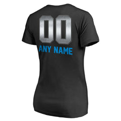 Carolina Panthers Women's Personalized Midnight Mascot T-Shirt | NFL On sale