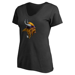 Minnesota Vikings Women's Personalized Midnight Mascot T-Shirt | NFL Online