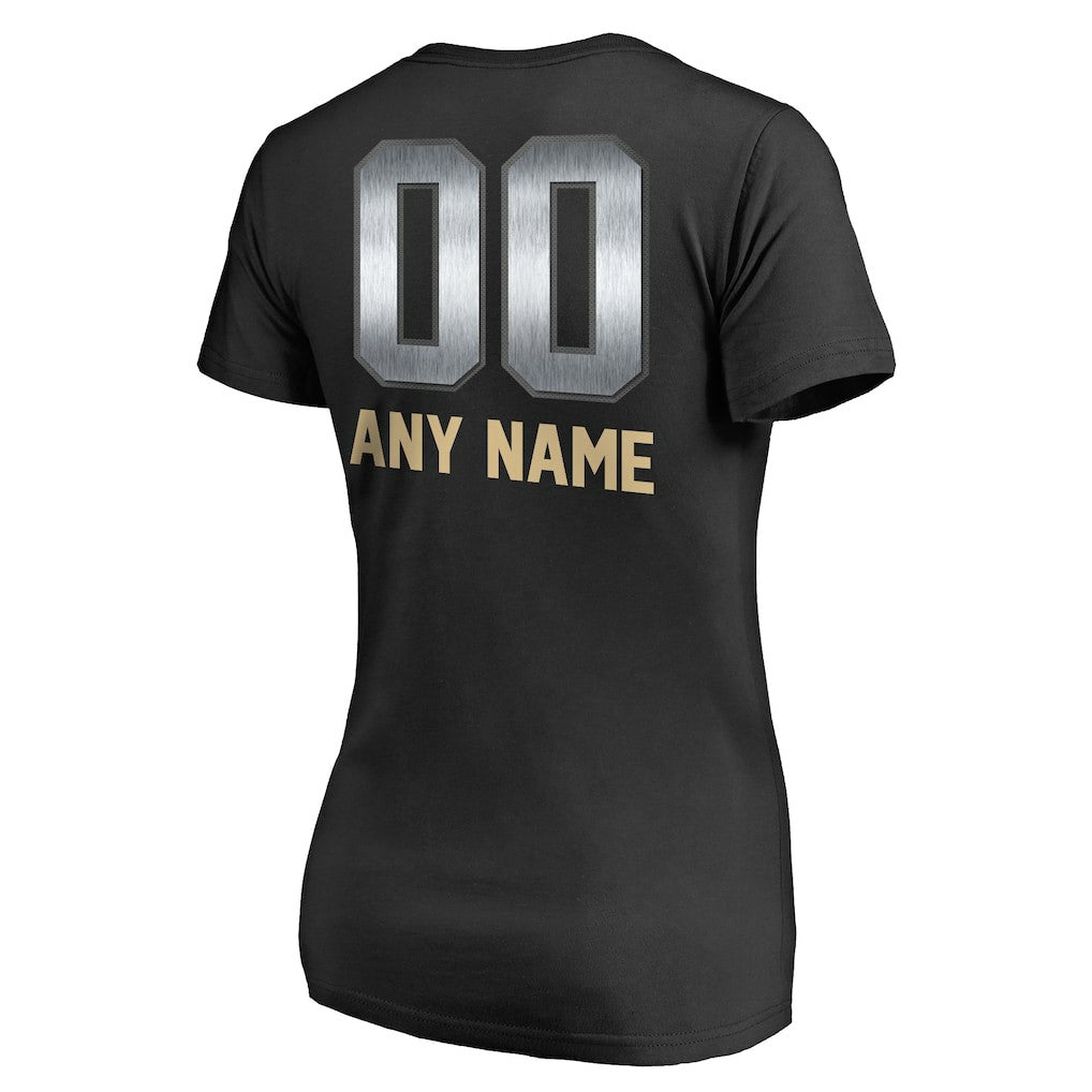 New Orleans Saints Women's Personalized Midnight Mascot T-Shirt | NFL Hot