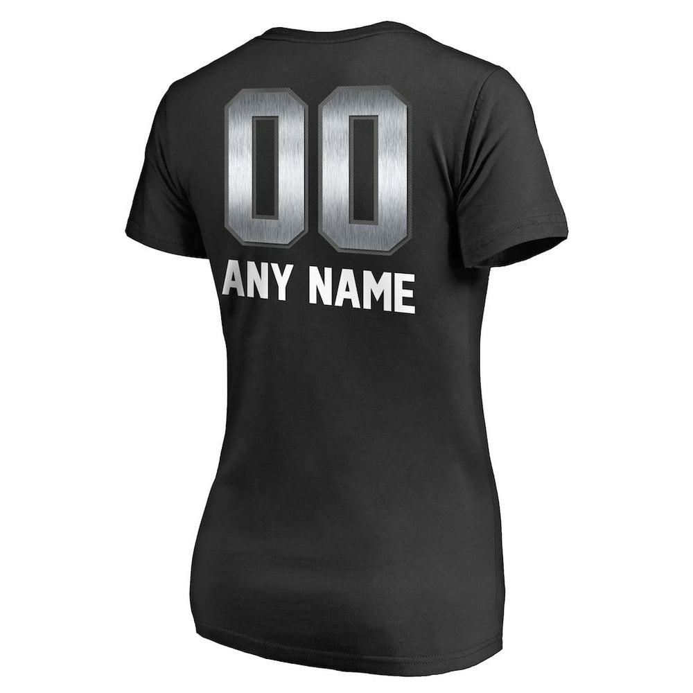 Las Vegas Raiders Women's Personalized Midnight Mascot T-Shirt | NFL Online