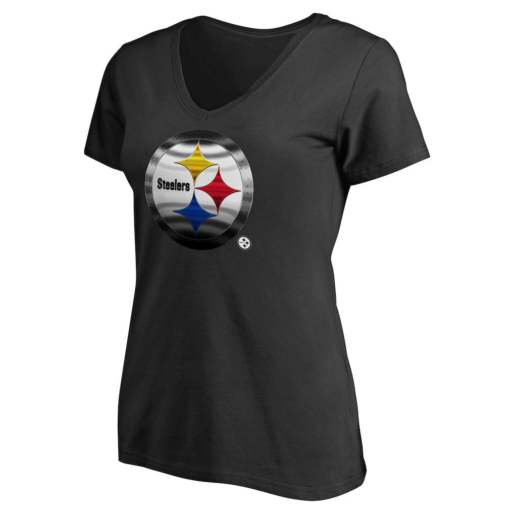 Pittsburgh Steelers Women's Personalized Midnight Mascot T-Shirt | NFL Sale