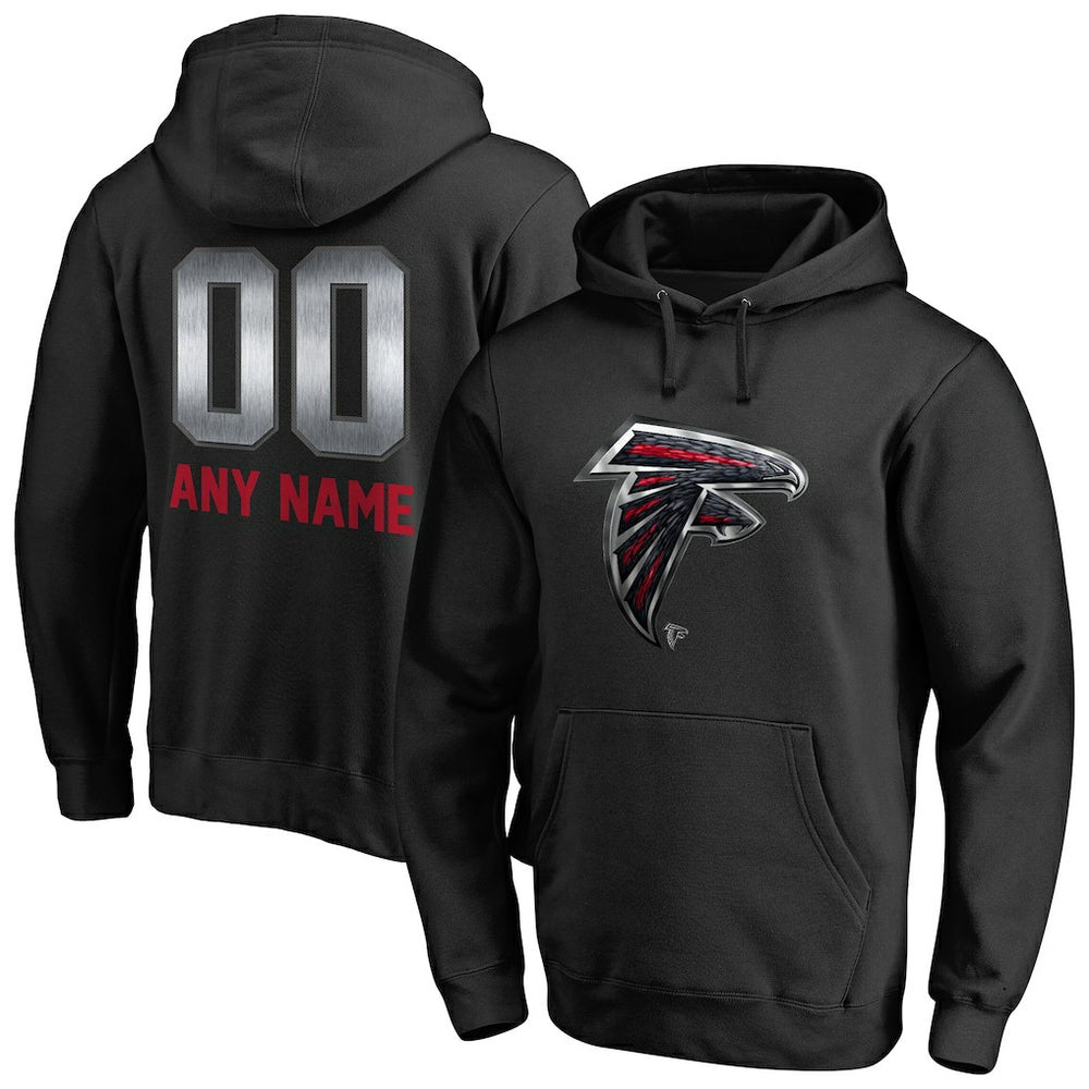 Atlanta Falcons Personalized Midnight Mascot Pullover Hoodie | NFL Discount