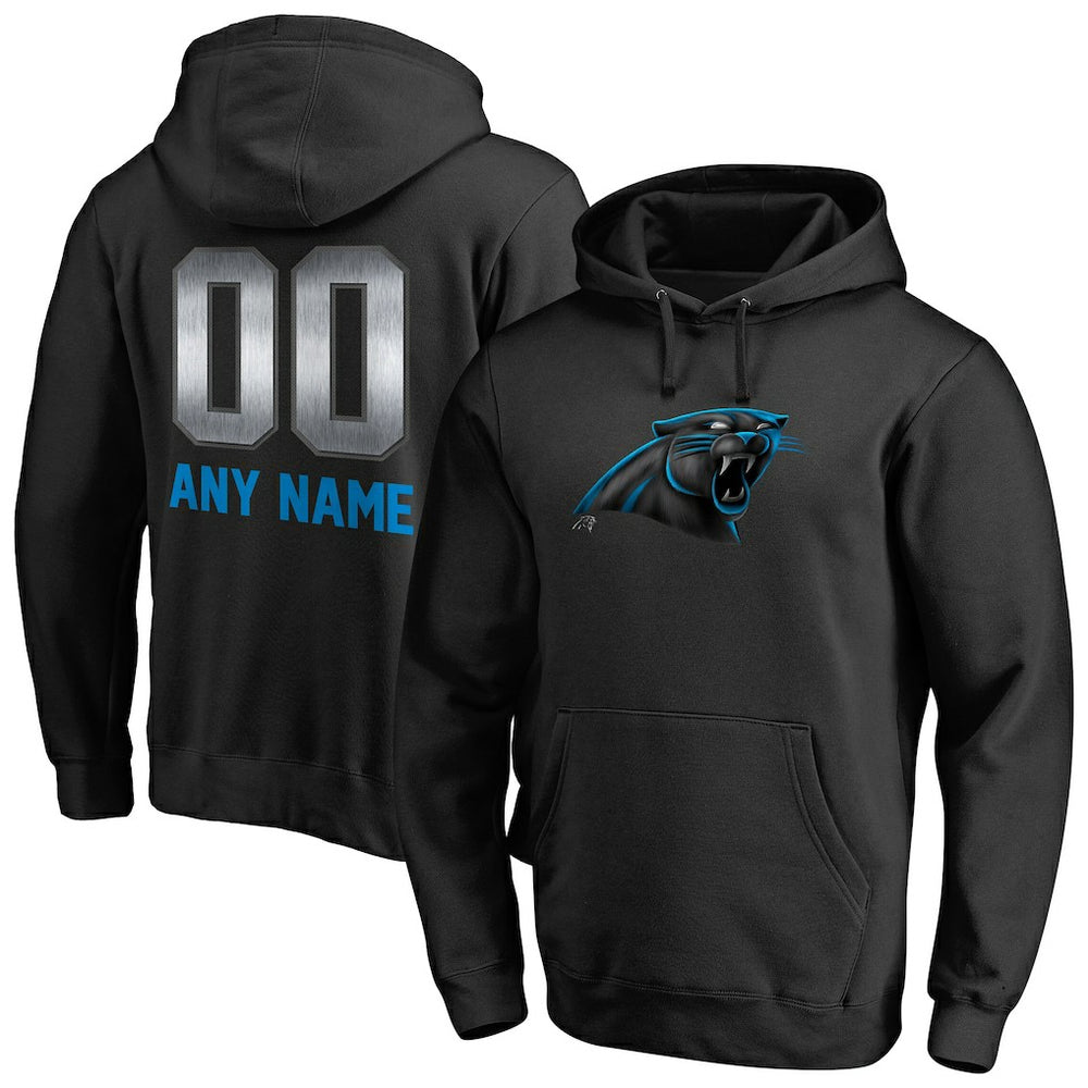 Carolina Panthers Personalized Midnight Mascot Pullover Hoodie | NFL New