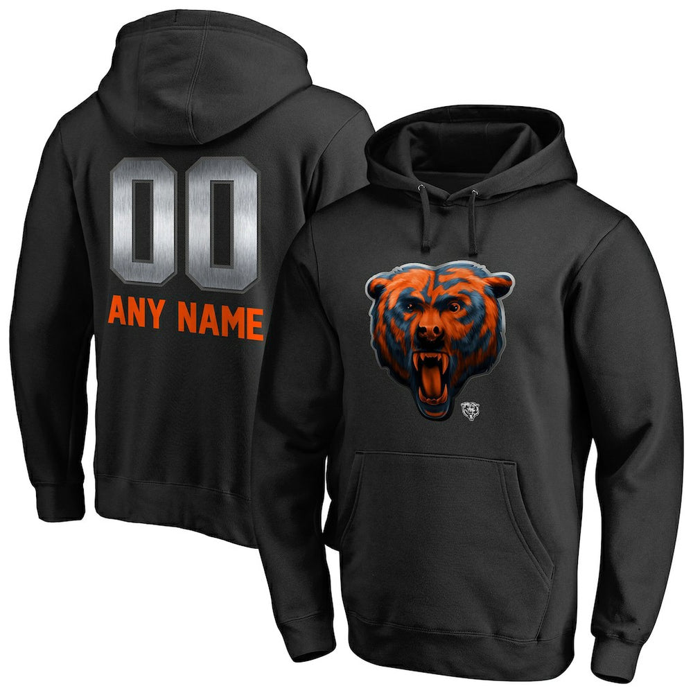 Chicago Bears Personalized Midnight Mascot Pullover Hoodie | NFL Near me