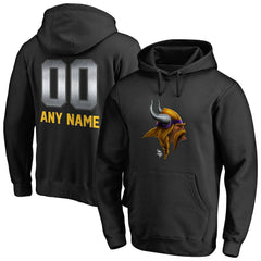 Minnesota Vikings Personalized Midnight Mascot Pullover Hoodie | NFL New