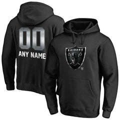 Las Vegas Raiders Personalized Midnight Mascot Pullover Hoodie | NFL Outlet