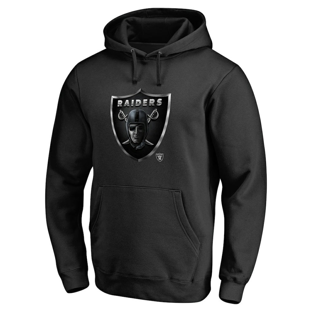 Las Vegas Raiders Personalized Midnight Mascot Pullover Hoodie | NFL Outlet