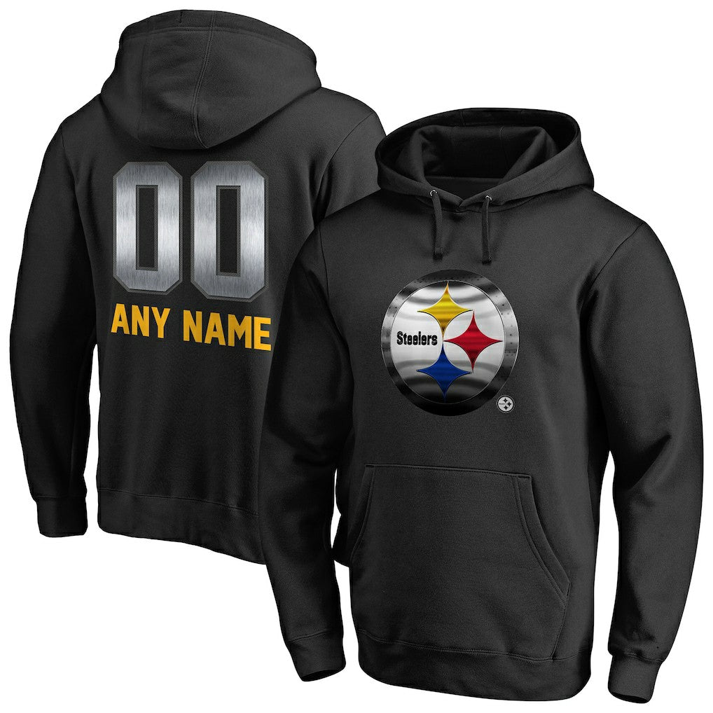 Pittsburgh Steelers Personalized Midnight Mascot Pullover Hoodie | NFL Sale