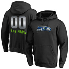 Seattle Seahawks Personalized Midnight Mascot Pullover Hoodie | NFL Outlet