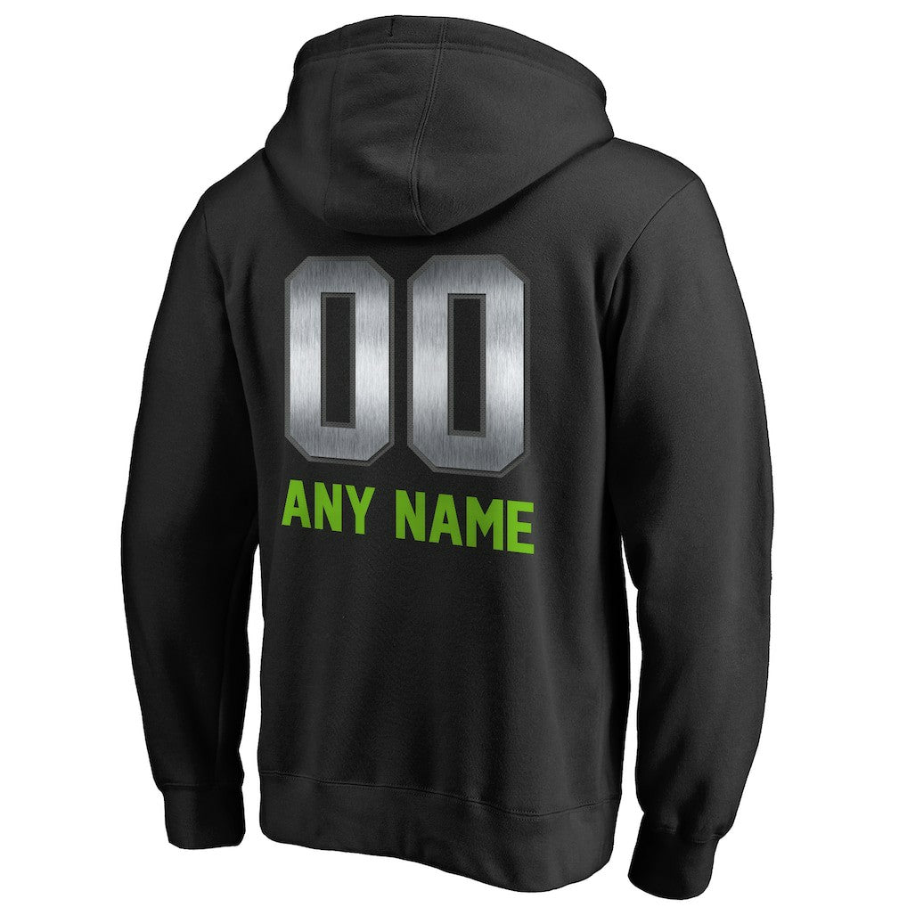 Seattle Seahawks Personalized Midnight Mascot Pullover Hoodie | NFL Outlet