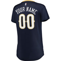 Icon Edition New Orleans Pelicans Women's Fast Break Custom Jersey Navy | NBA