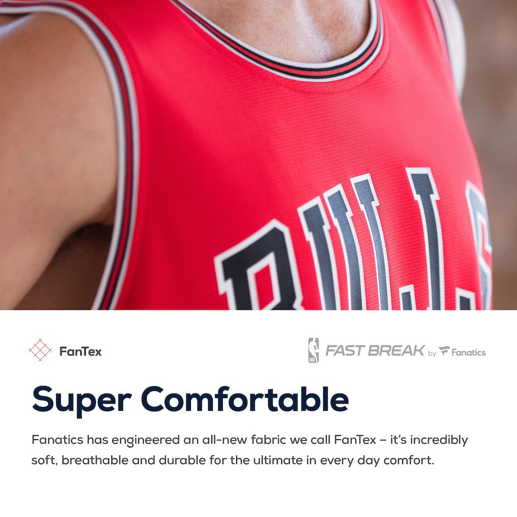 Icon Edition Chicago Bulls Youth Fast Break Custom Replica Jersey Red sale | NBA