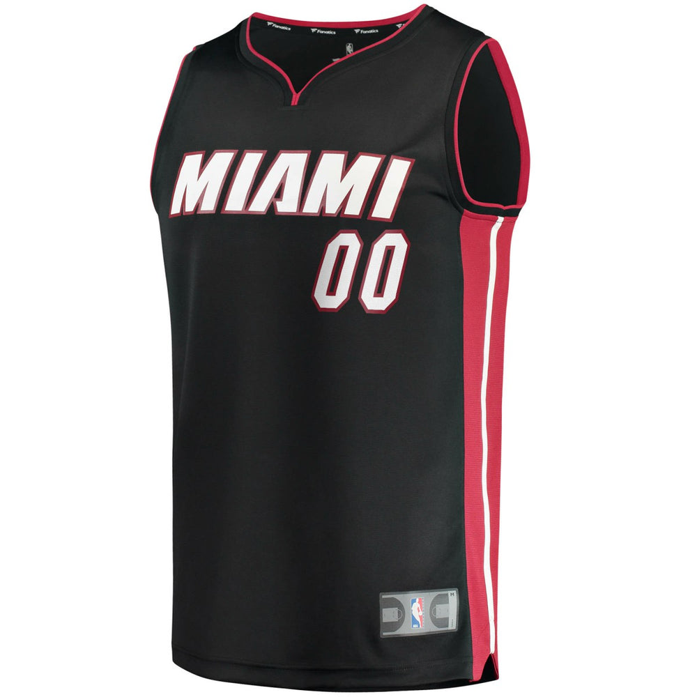 Icon Edition Miami Heat Youth Fast Break Custom Replica Jersey Black | NBA
