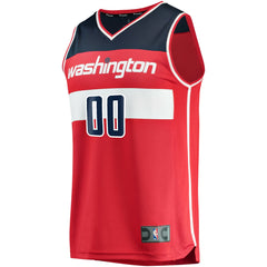Icon Edition Washington Wizards Youth Fast Break Custom Replica Jersey Red | NBA