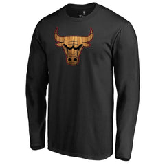 Black Chicago Bulls Hardwood Long Sleeve T-Shirt sale | NBA