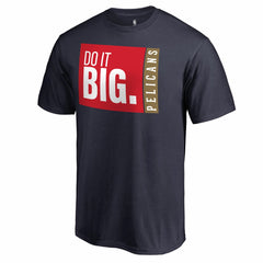 Navy New Orleans Pelicans Do It Big T-Shirt | NBA