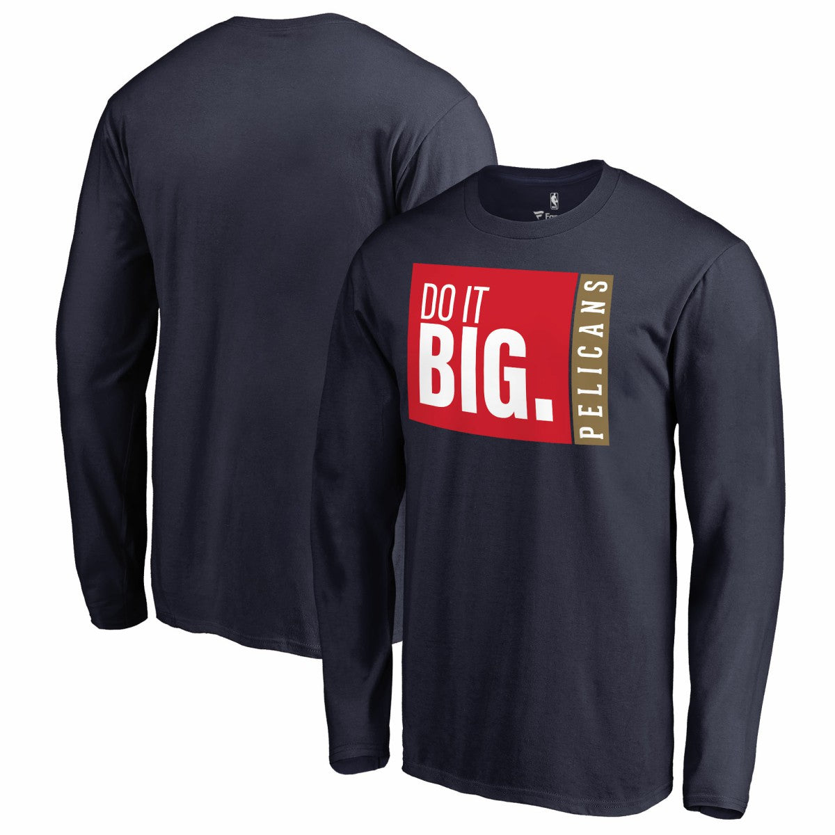 Navy New Orleans Pelicans Do It Big Long Sleeve T-Shirt | NBA