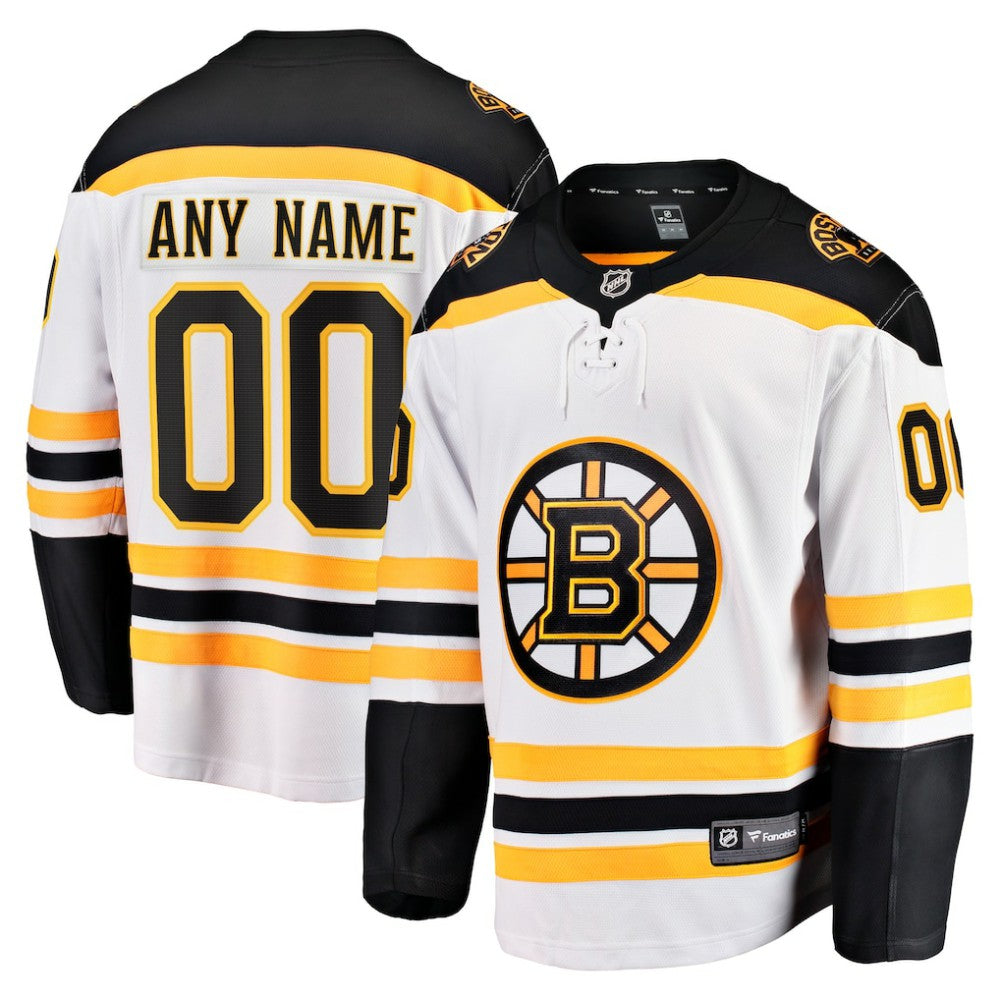 Boston Bruins Fanatics Away Breakaway Custom Jersey -  NHL Jerseys
