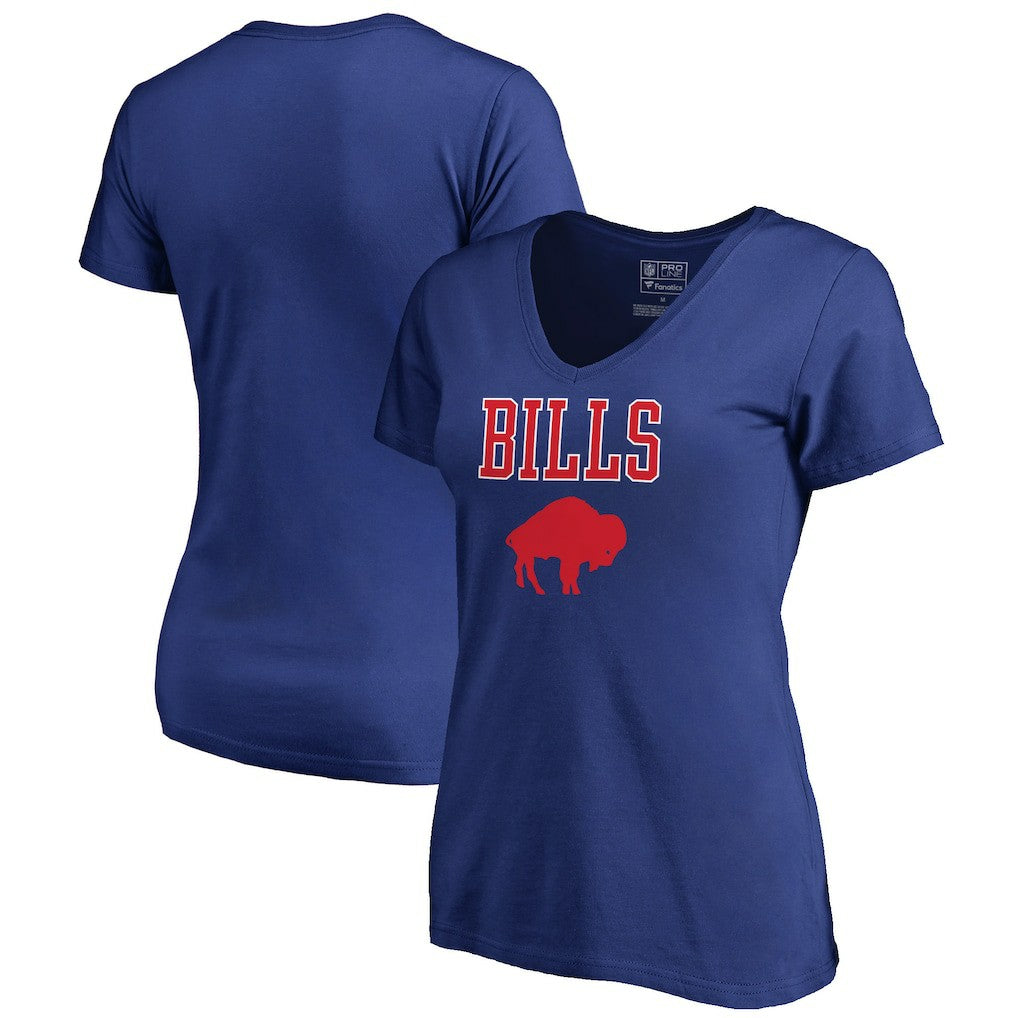 Buffalo Bills Women's Vintage Team Lockup V-Neck T-Shirt | NFL US