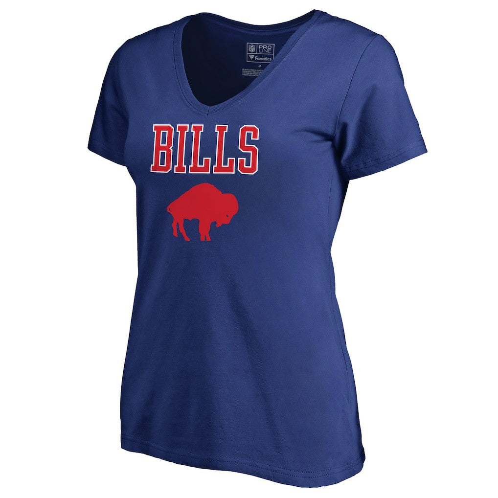 Buffalo Bills Women's Vintage Team Lockup V-Neck T-Shirt | NFL US