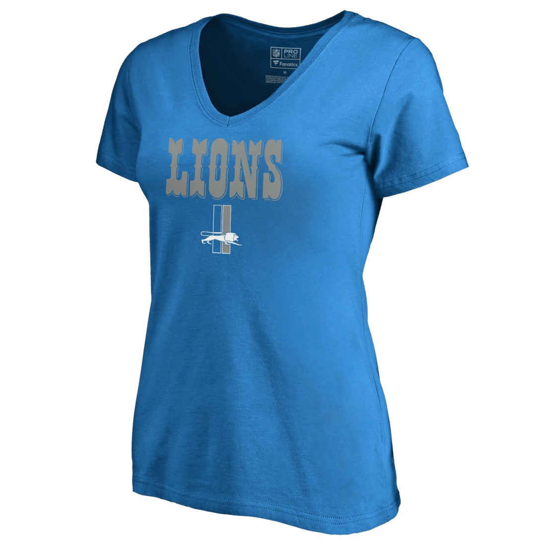 Detroit Lions Women's Vintage Team Lockup V-Neck T-Shirt | NFL Online