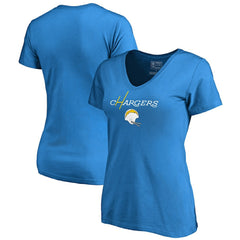 Los Angeles Chargers Women's Vintage Team Lockup V-Neck T-Shirt | NFL Near me